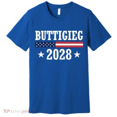 Pete Buttigieg 2028 Presidential Election Usa Flag Democrats Premium T-Shirt