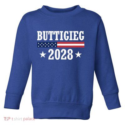 Pete Buttigieg 2028 Presidential Election Usa Flag Democrats Toddler Sweatshirt