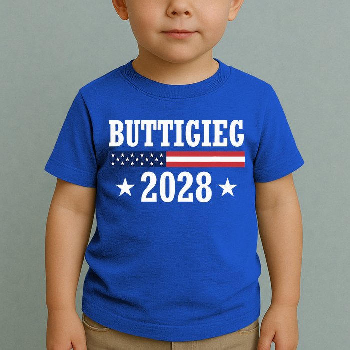 Pete Buttigieg 2028 Presidential Election Usa Flag Democrats Toddler T-Shirt
