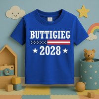 Pete Buttigieg 2028 Presidential Election Usa Flag Democrats Toddler T-Shirt