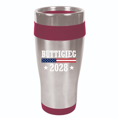 Pete Buttigieg 2028 Presidential Election Usa Flag Democrats 16oz Travel Tumbler