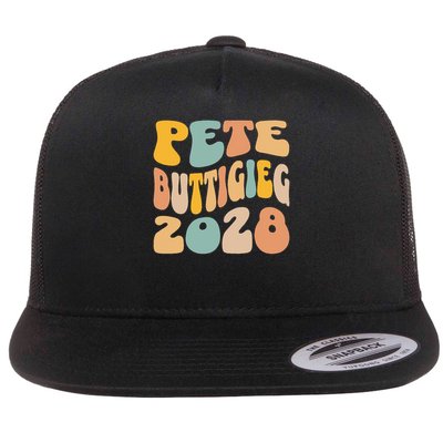 Pete Buttigieg 2028 For President Resist Wavy Election Flatbill Hat