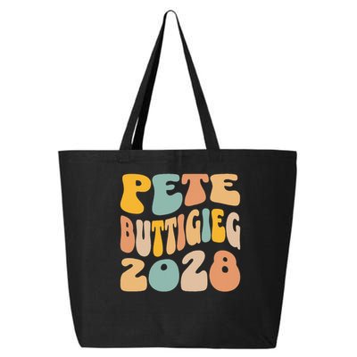 Pete Buttigieg 2028 For President Resist Wavy Election 25L Jumbo Tote