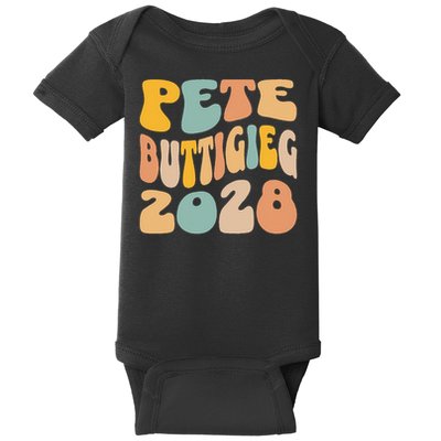 Pete Buttigieg 2028 For President Resist Wavy Election Baby Bodysuit
