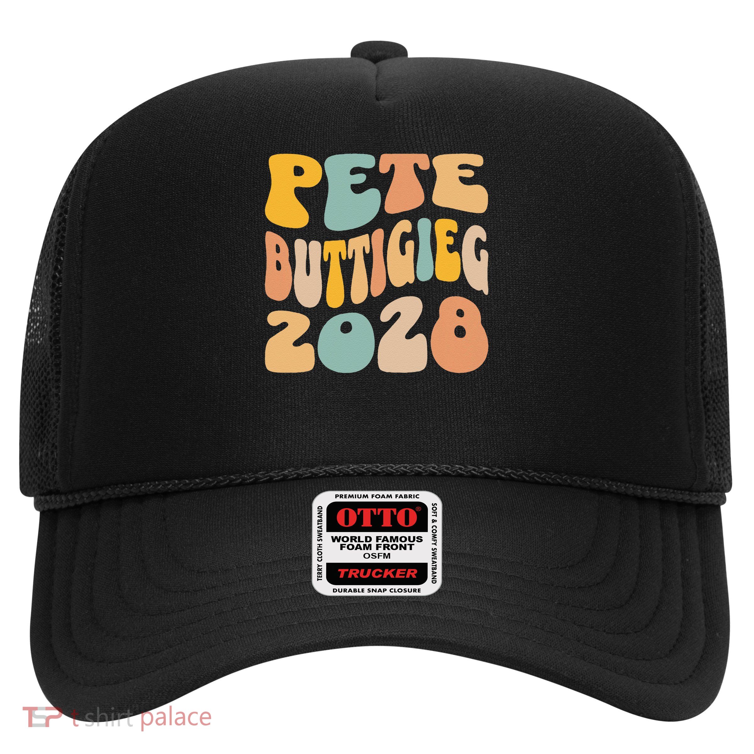 Pete Buttigieg 2028 For President Resist Wavy Election Trucker Hat