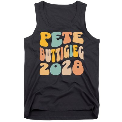 Pete Buttigieg 2028 For President Resist Wavy Election Tank Top