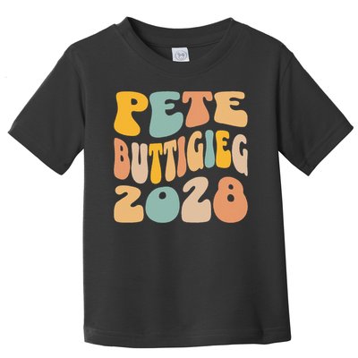 Pete Buttigieg 2028 For President Resist Wavy Election Toddler T-Shirt