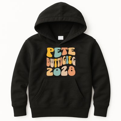 Pete Buttigieg 2028 For President Resist Wavy Election Kids Hoodie