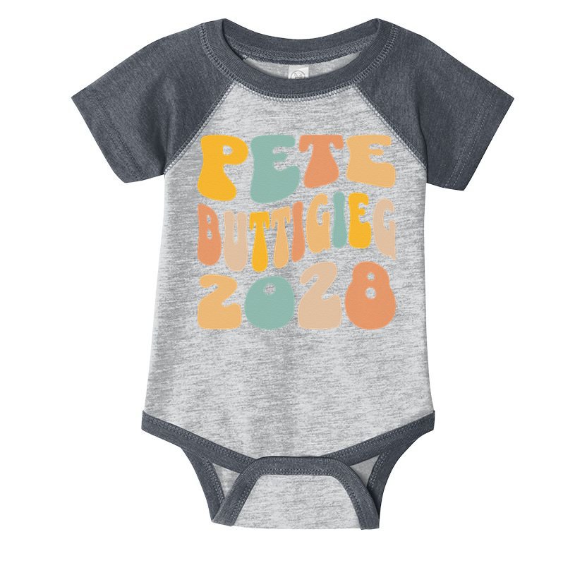 Pete Buttigieg 2028 For President Resist Wavy Election Infant Baby Jersey Bodysuit