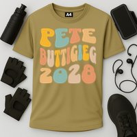 Pete Buttigieg 2028 For President Resist Wavy Election Cooling Performance Crew T-Shirt