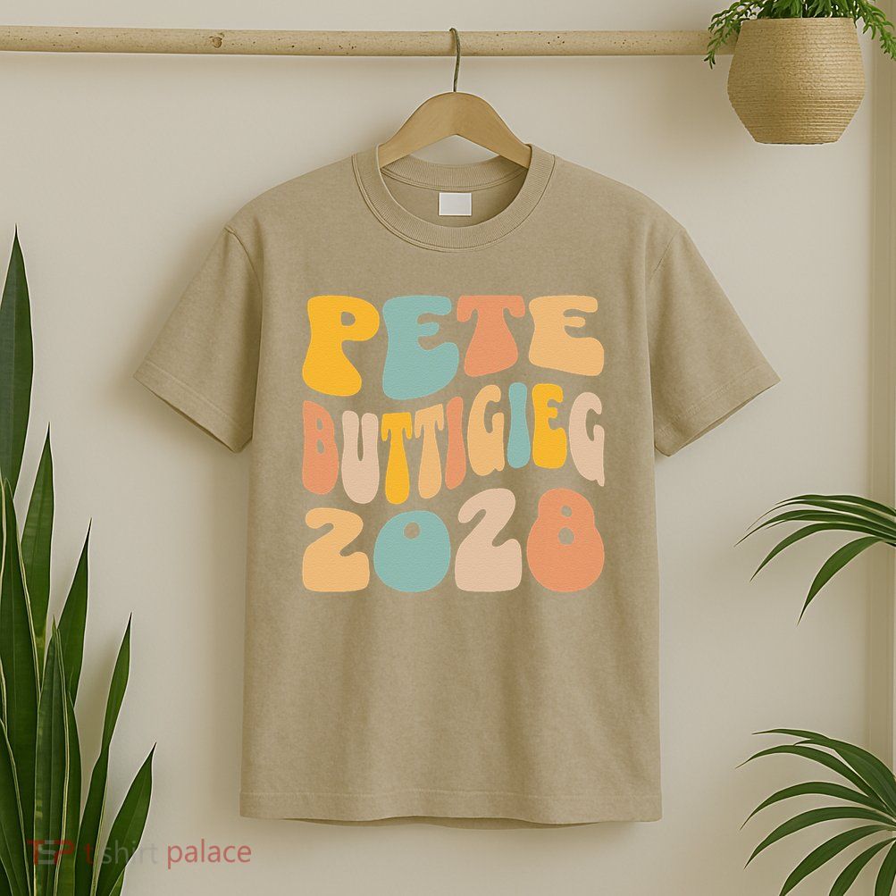 Pete Buttigieg 2028 For President Resist Wavy Election T-Shirt