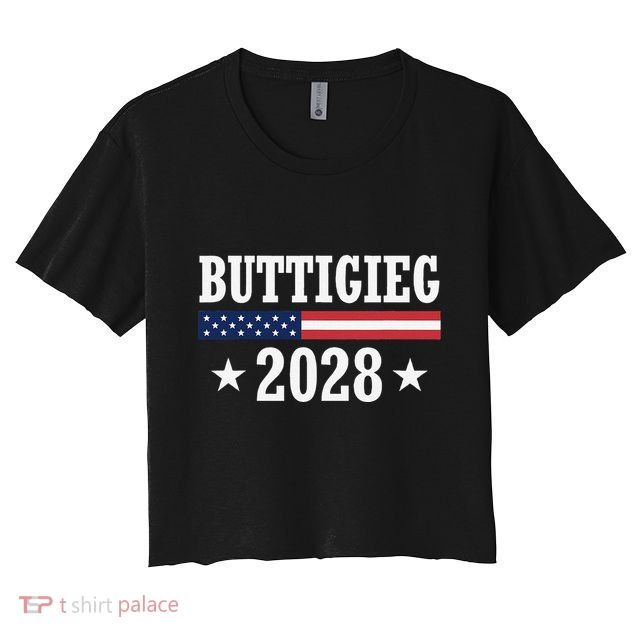 Pete Buttigieg 2028 Presidential Election Usa Flag Democrats Crop Top