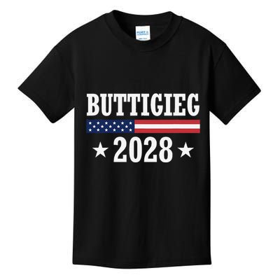 Pete Buttigieg 2028 Presidential Election Usa Flag Democrats Kids T-Shirt