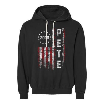 Pete Buttigieg 2028 For President  Garment-Dyed Fleece Hoodie