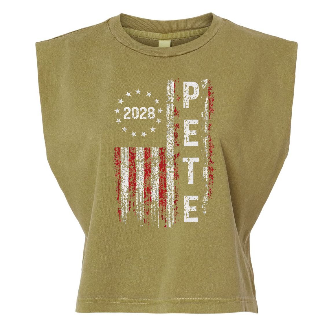 Pete Buttigieg 2028 For President  Garment-Dyed Women's Muscle Tee