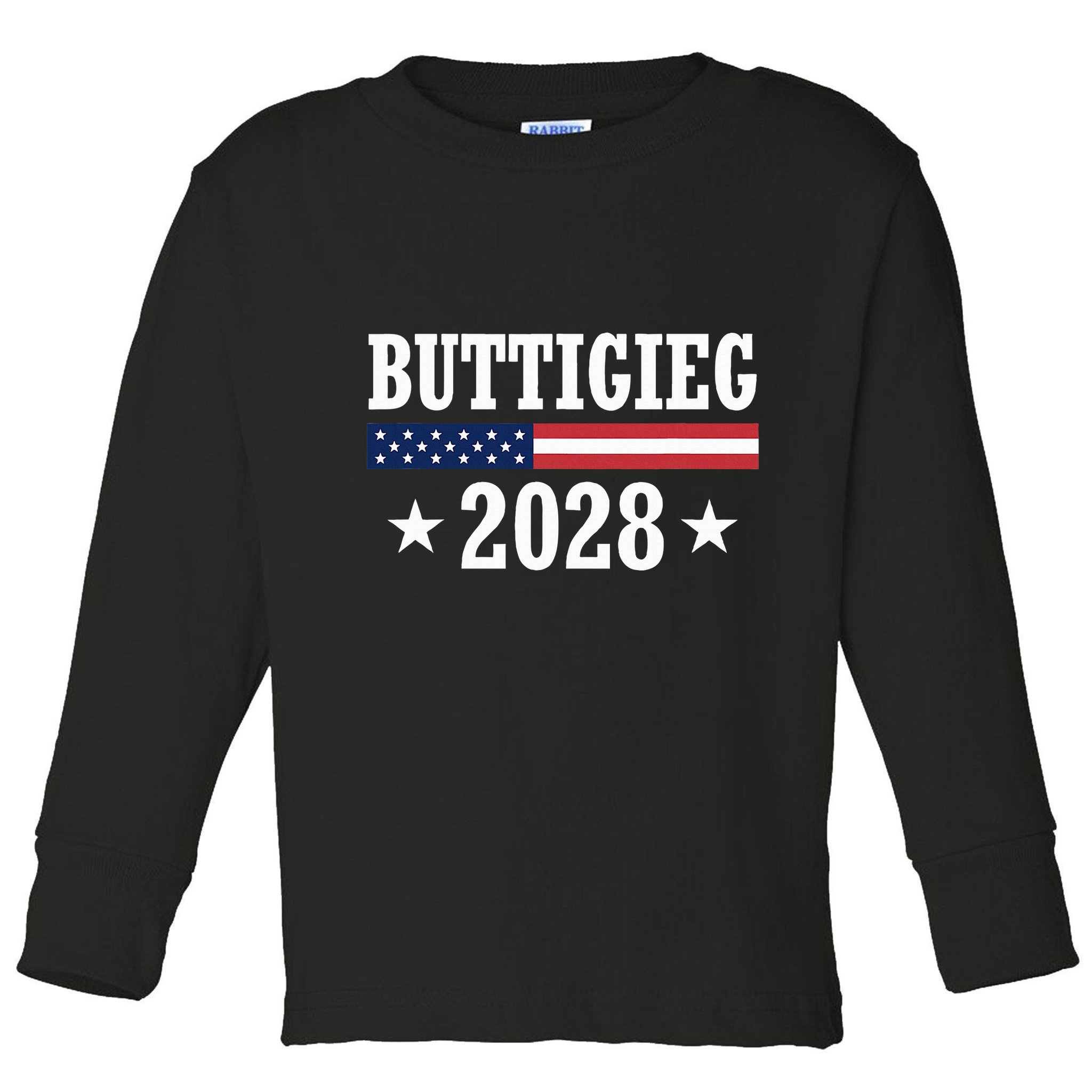 Pete Buttigieg 2028 Presidential Election Usa Flag Democrats Toddler Long Sleeve Shirt