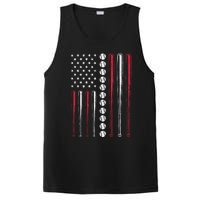 Patriotic Baseball 4th Of July Men USA American Flag PosiCharge Competitor Tank