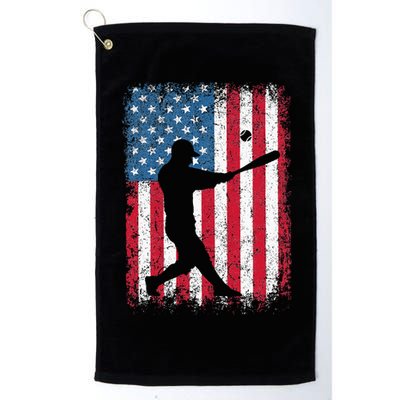 Patriotic Baseball 4th Of July Men USA American Flag Golf Towel