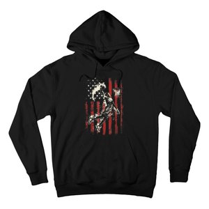 Patriotic Basketball 4th Of July Usa American Flag Hoodie