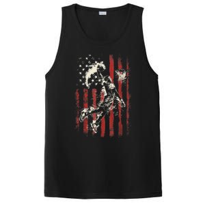 Patriotic Basketball 4th Of July Usa American Flag PosiCharge Competitor Tank