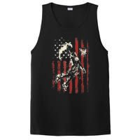 Patriotic Basketball 4th Of July Usa American Flag PosiCharge Competitor Tank