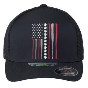 Patriotic Baseball 4th Of July Usa American Flag Flexfit Unipanel Trucker Cap