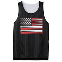 Patriotic Baseball 4th Of July Usa American Flag Vintage Baseball American Flag Mesh Reversible Basketball Jersey Tank