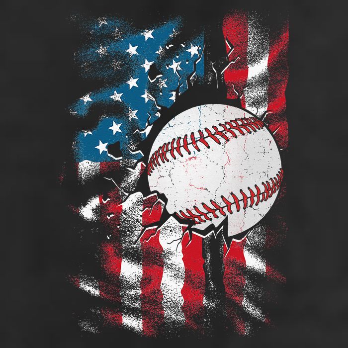 Patriotic Baseball 4th Of July USA American Flag 7 Panel Mesh Trucker Snapback Hat
