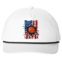 Patriotic Basketball 4th Of July Men USA American Flag Boy Snapback Five-Panel Rope Hat