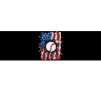 Patriotic Baseball 4th Of July Men USA American Flag Bumper Sticker