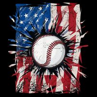 Patriotic Baseball 4th Of July Usa American Flag Flat Bill Trucker Hat
