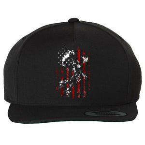 Patriotic Basketball 4th Of July Usa Flag Wool Snapback Cap