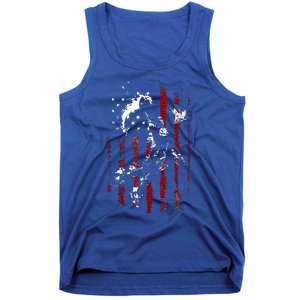 Patriotic Basketball 4th Of July Usa Flag Tank Top