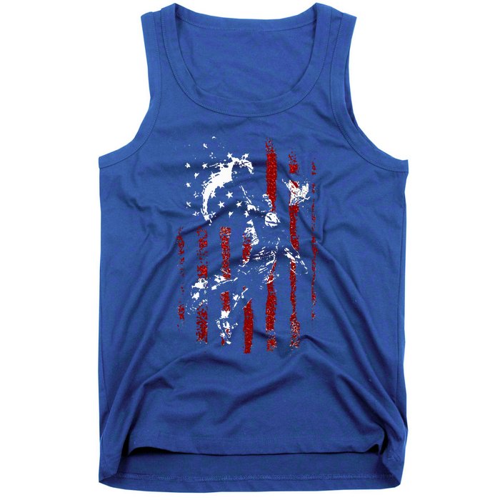 Patriotic Basketball 4th Of July Usa Flag Tank Top