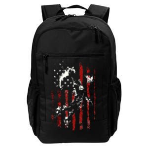 Patriotic Basketball 4th Of July Usa American Flag Daily Commute Backpack