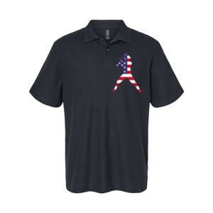 Patriotic Baseball 4th Of July USA American Flag Softstyle Adult Sport Polo