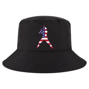 Patriotic Baseball 4th Of July USA American Flag Cool Comfort Performance Bucket Hat