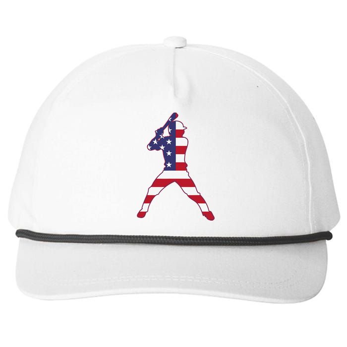 Patriotic Baseball 4th Of July USA American Flag Snapback Five-Panel Rope Hat