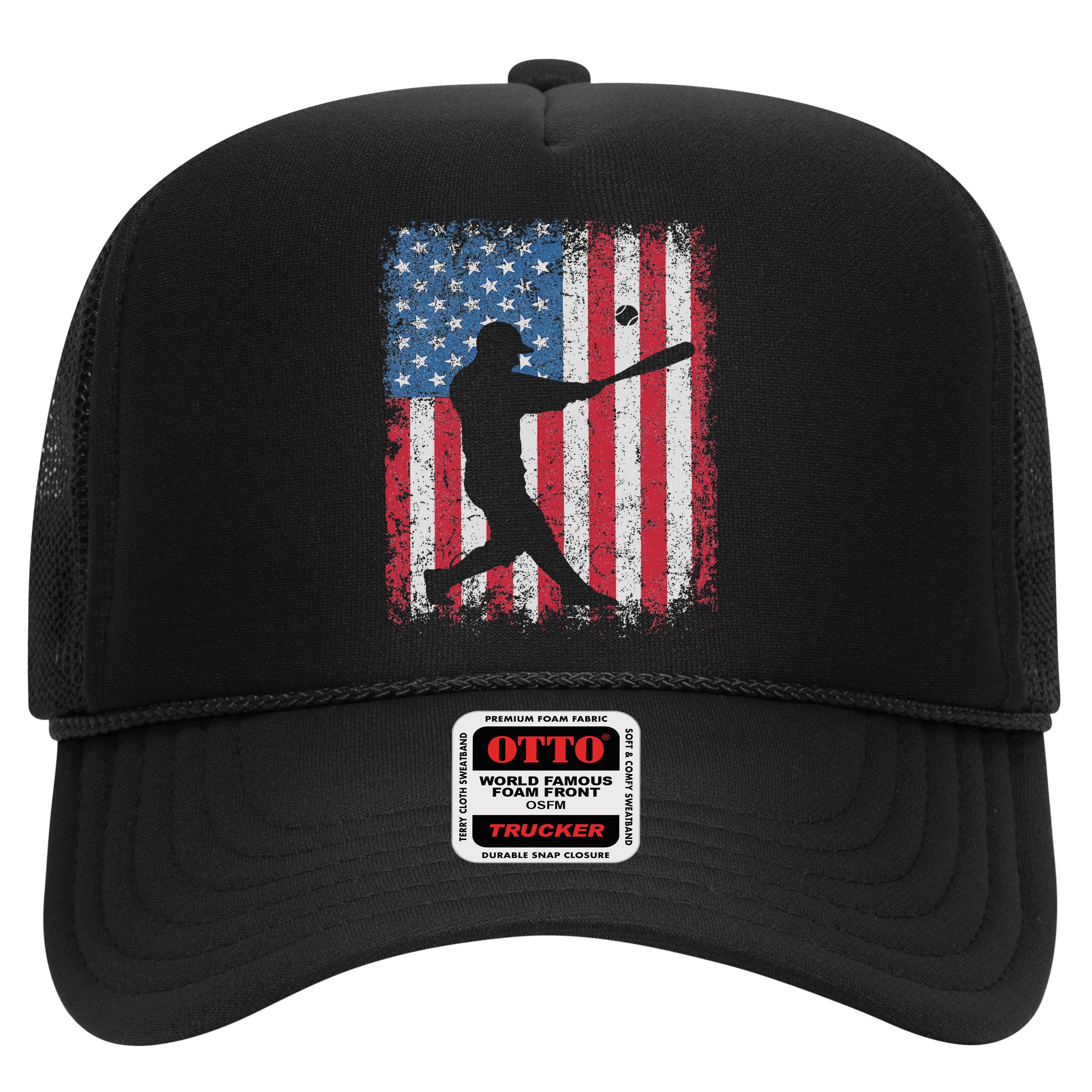 Patriotic Baseball 4th Of July Usa American Flag Hat