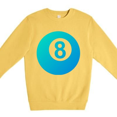 Pool Billiards 8 Ball Cute Gift Premium Crewneck Sweatshirt