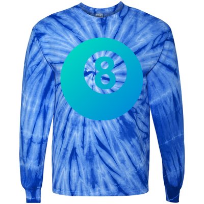 Pool Billiards 8 Ball Cute Gift Tie-Dye Long Sleeve Shirt