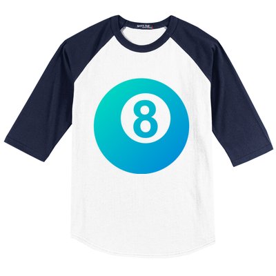 Pool Billiards 8 Ball Cute Gift Baseball Sleeve Shirt