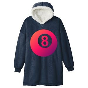 Pool Billiards 8 Ball Cute Gift Hooded Wearable Blanket