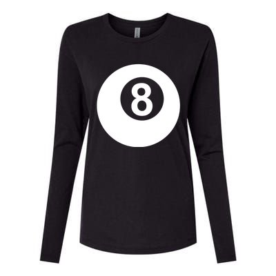 Pool Billiards 8 Ball Cute Gift Womens Cotton Relaxed Long Sleeve T-Shirt