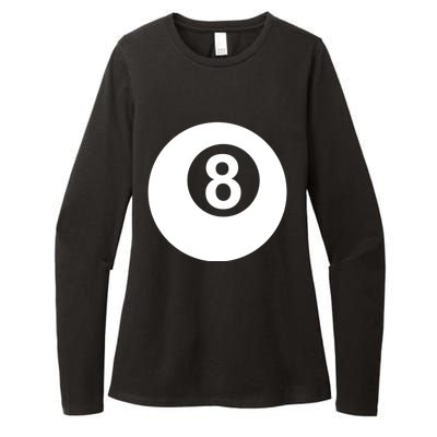 Pool Billiards 8 Ball Cute Gift Womens CVC Long Sleeve Shirt