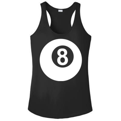 Pool Billiards 8 Ball Cute Gift Ladies PosiCharge Competitor Racerback Tank