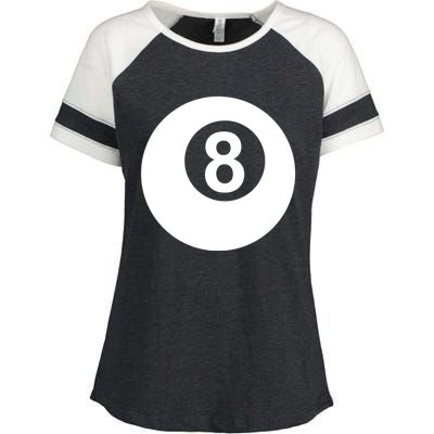 Pool Billiards 8 Ball Cute Gift Enza Ladies Jersey Colorblock Tee