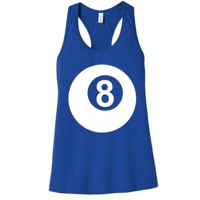 Pool Billiards 8 Ball Cute Gift Women's Racerback Tank