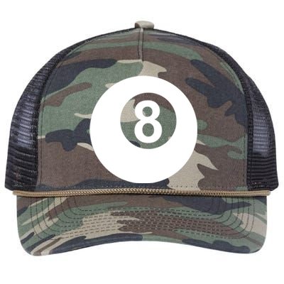 Pool Billiards 8 Ball Cute Gift Retro Rope Trucker Hat Cap