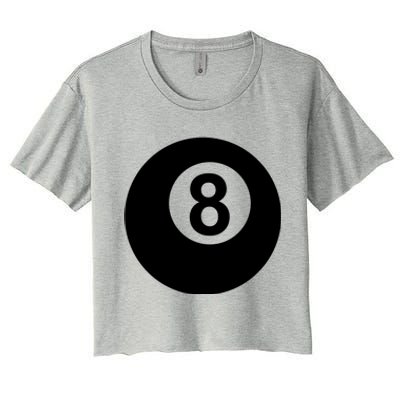 Pool Billiards 8 Ball Cute Gift Women's Crop Top Tee